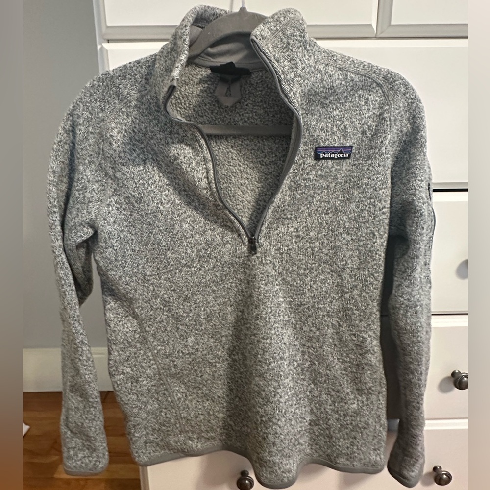 Patagonia Women’s Better Sweater 1/4 Zip Gray Fleece